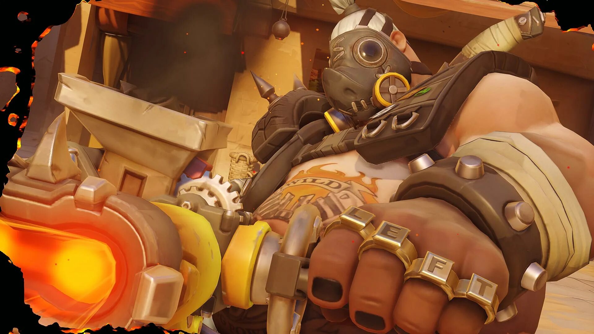 Овер фоня монстры. Roadhog overwatch 2. турбосвин хог. турбосвин овервотч. роадхог овервотч.