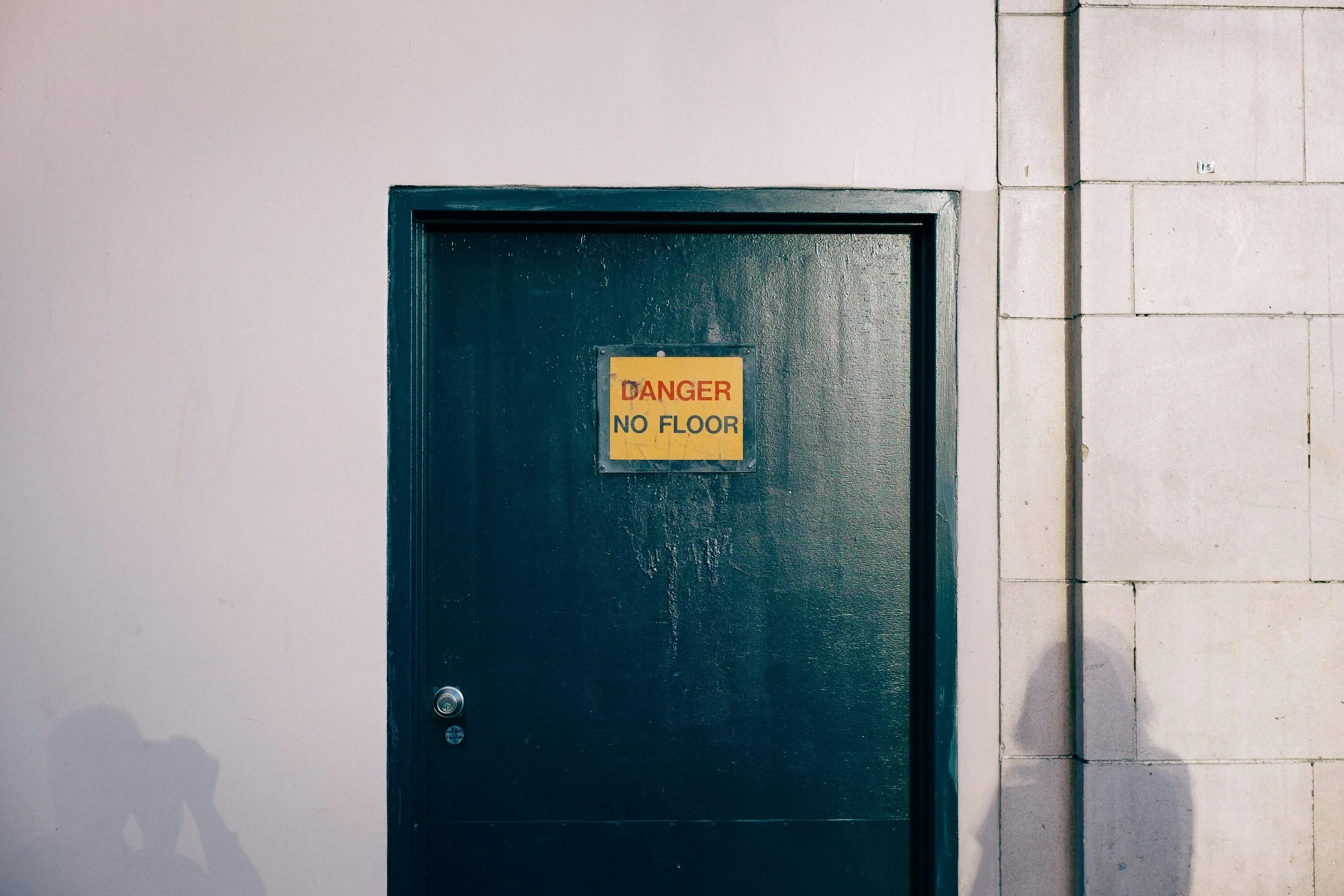 Against door