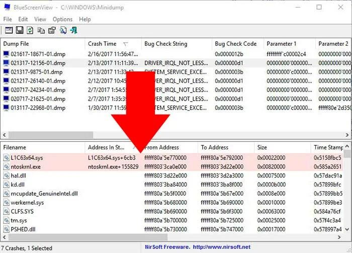 Sys string. Расположение ntoskrnl. l1c63x64.sys. bluescreenview windows 10. bluescreenview_setup.