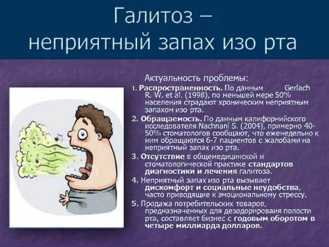 Почему пахнет изо рта что делать. Галитоза плохого запаха изо рта.