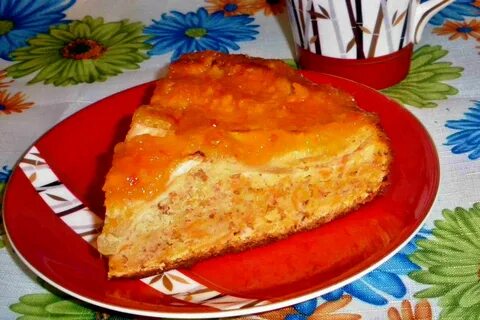 Яблочно морковный пирог в духовке