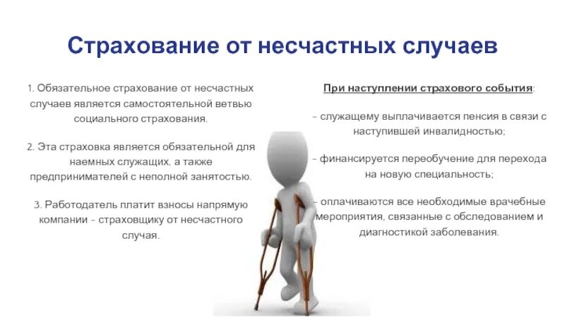 Понятие страхования от несчастных случаев. Страхование от несчастного случая. обязательное страхование от несчастных случаев. несчастный случай страхование. целевая аудитория страхования от несчастных случаев.