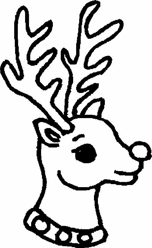 Рисунок оленя на новый год. Олень раскраска для детей легкий. Раскраска олень новогодний. Новогодний олень раскраска для детей. Голова оленя раскраска.