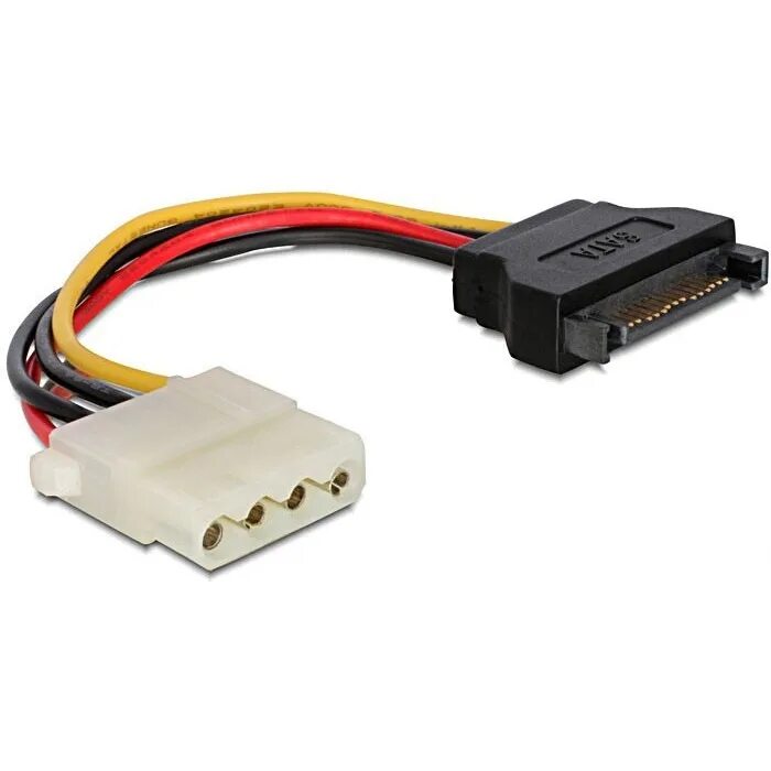 Кабель для жесткого диска компьютера. Кабель питания sata cablexpert molex, 4pin/sata, 15pin, 15см. переходник sata molex 4 pin. переходник моликс сота. sata power (15 pin).