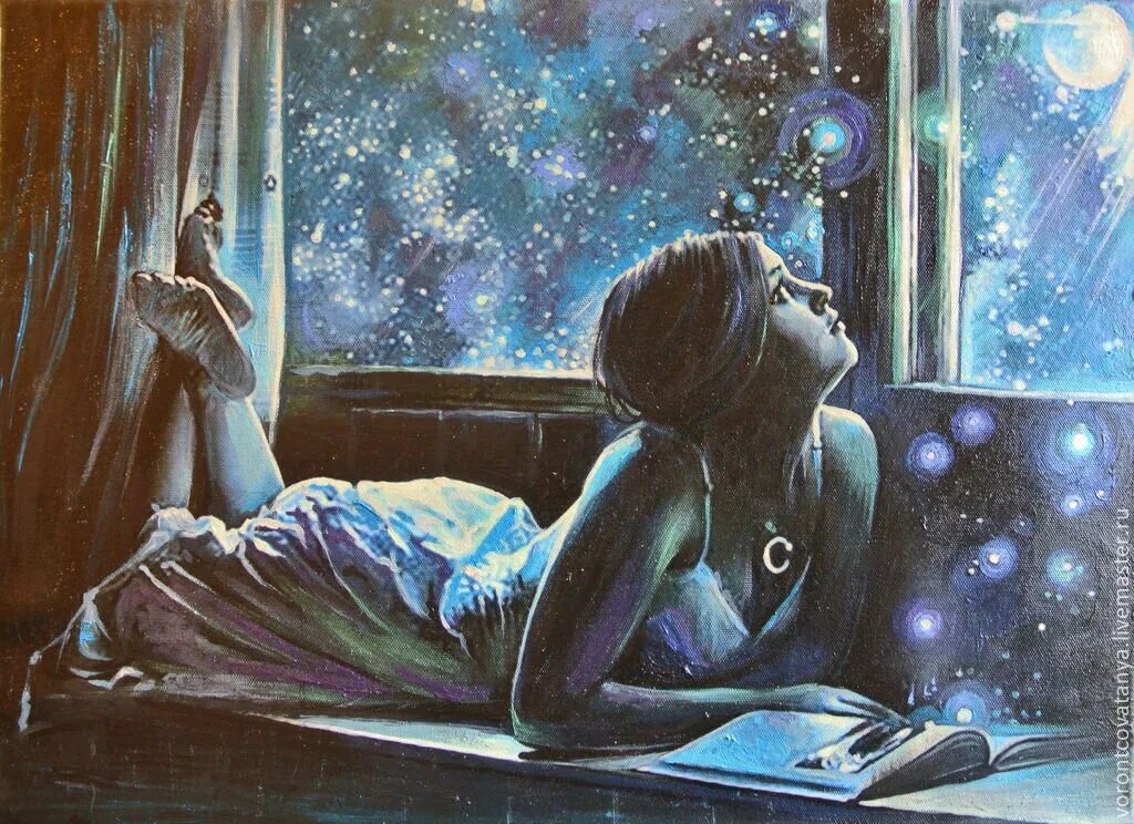 О чем мечтает поэт. Мечтатель живопись. Ночные картины. Мечтательная девушка. Девушка ночью у окна.