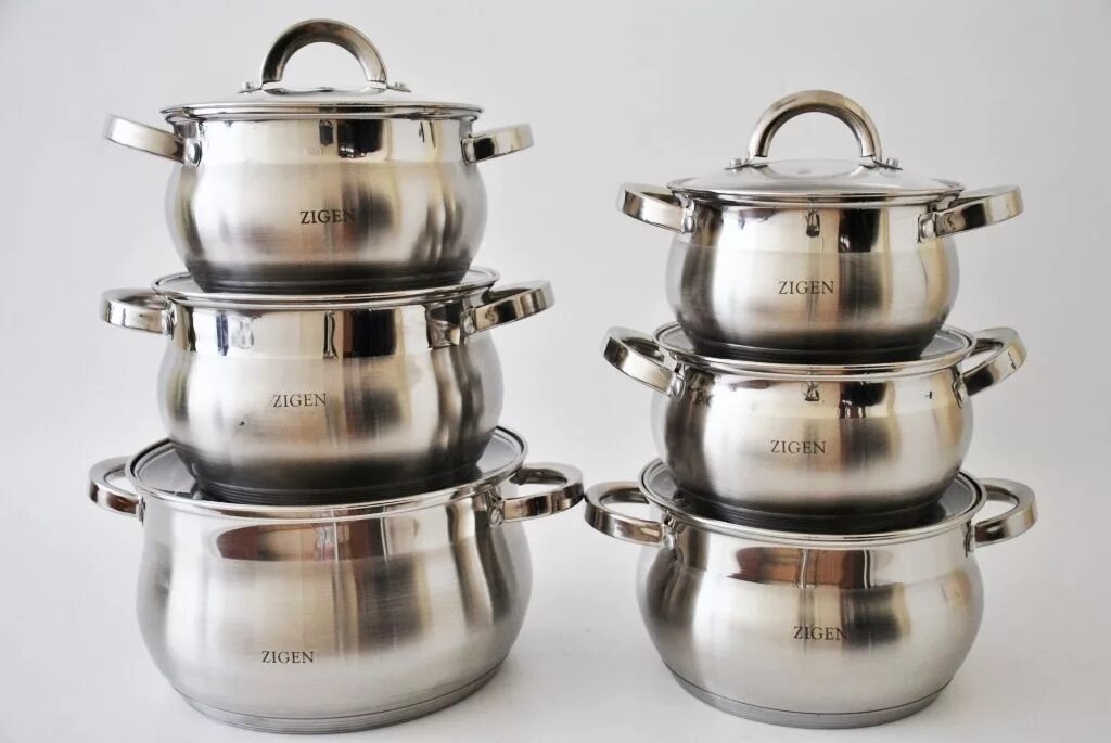 набор посуды vinzer techno 89022 9 пр. посуда из медицинской стали. набор кастрюль cookware accessory. бауэр фирма продукция. набор 19 pcs cookware set от цептер.