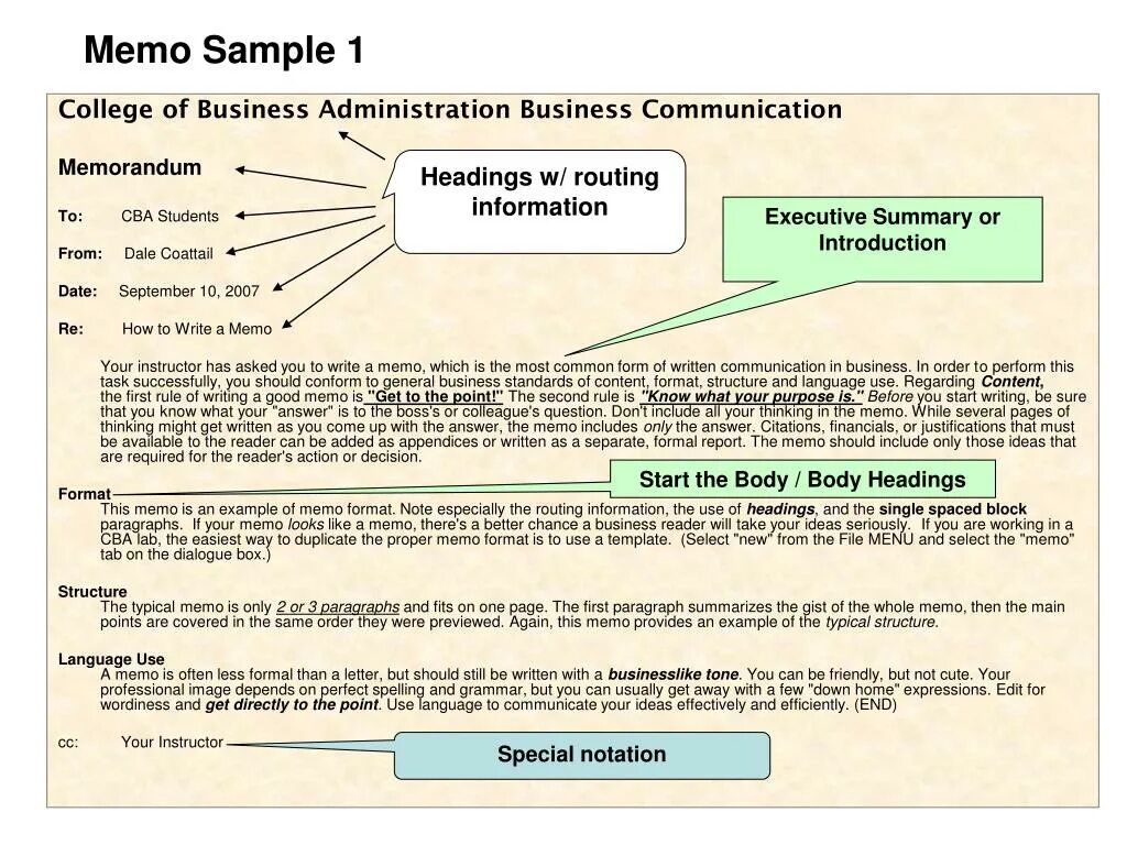 Writing summarising information