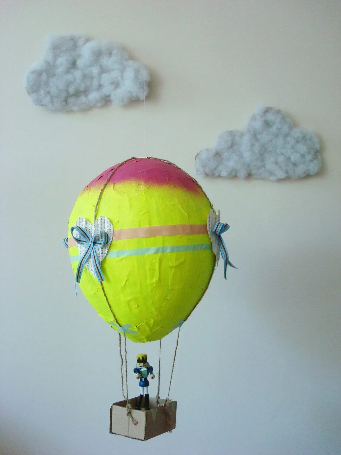 Изделие воздушный шар. Воздушный шар поделка. Поделка воздушный шар с корзиной. Воздушный шар из папье маше.