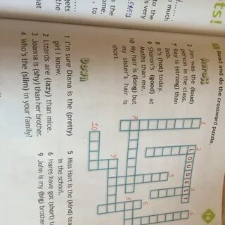 Do the crossword puzzle