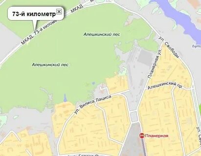 Планерная на карте москвы