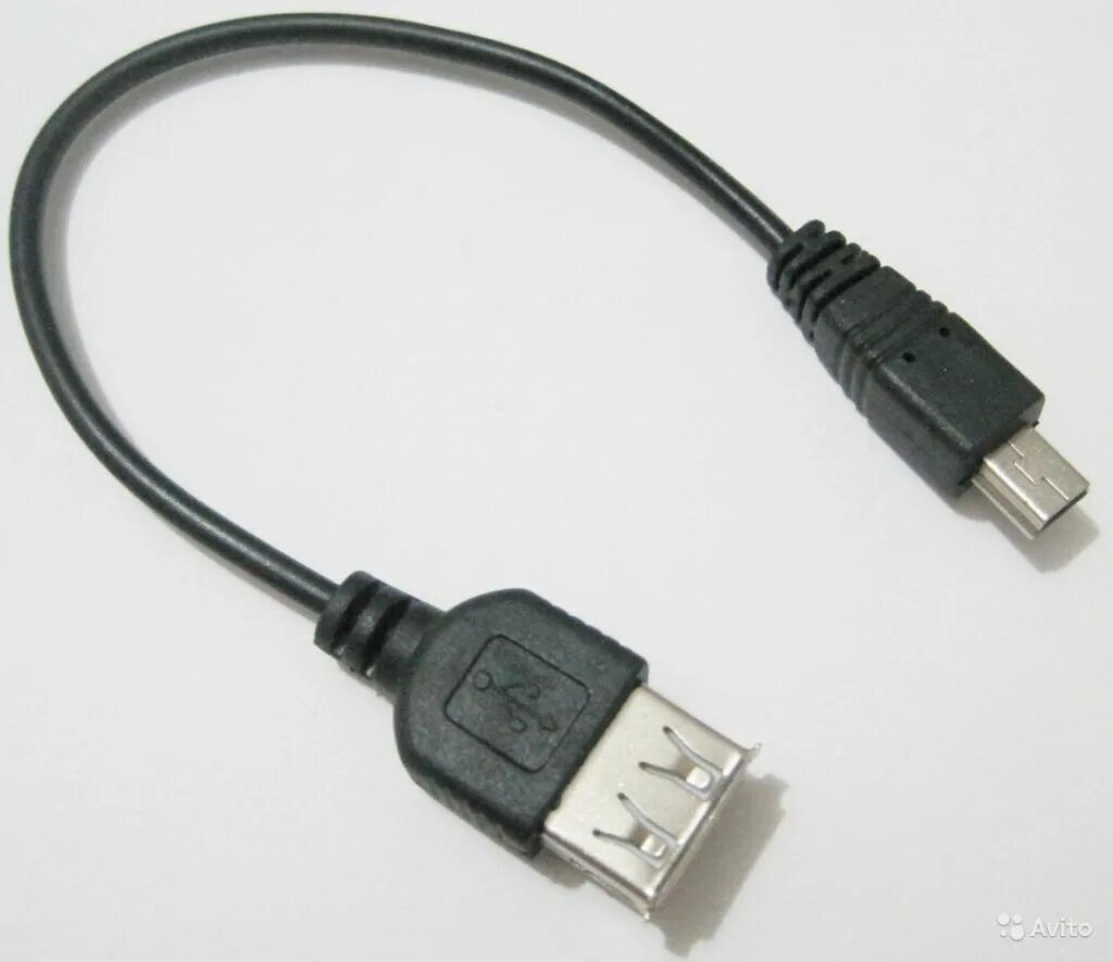 Шнур USB - Mini USB v3. Кабель OTG USB 2.0 Mini. Шнур USB А штекер - USB-А гнездо 0,5м (u4501). Переходник адаптер с мини юсб 5 пин. Usb адаптер автомагнитола