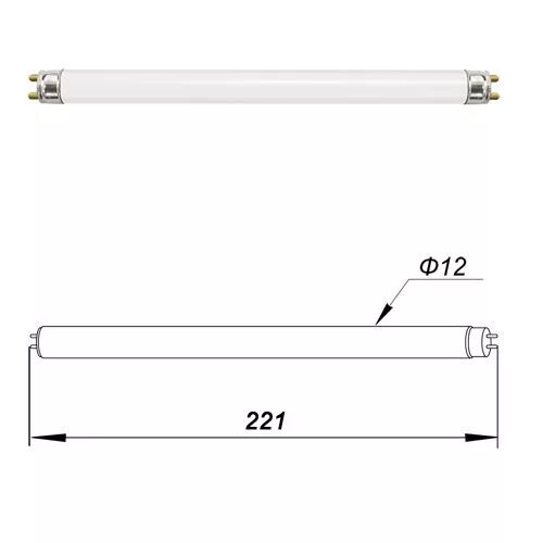 Люминесцентная т4. Люминесцентная лампа t4 12w g5. Люминесцентные лампы g5 габариты. Длина люминесцентной лампы t4. Лампа люминесцентная двухцокольная 12w t4 g5 6400k, est13.