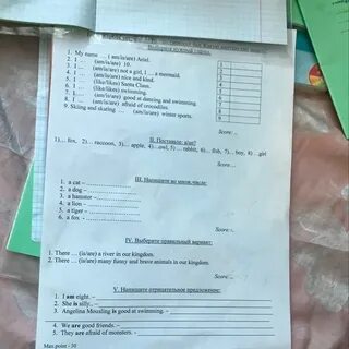 Составить контрольный тест