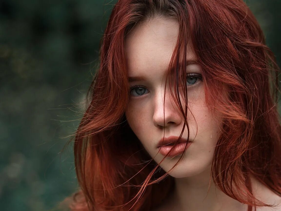 Red hair woman