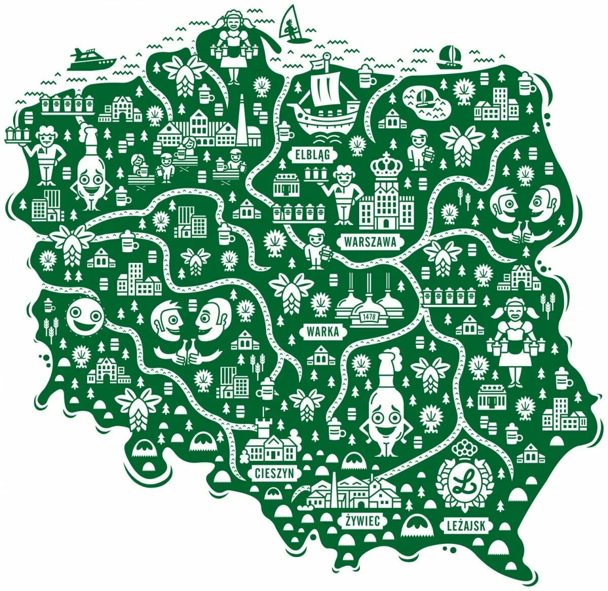 Designed map