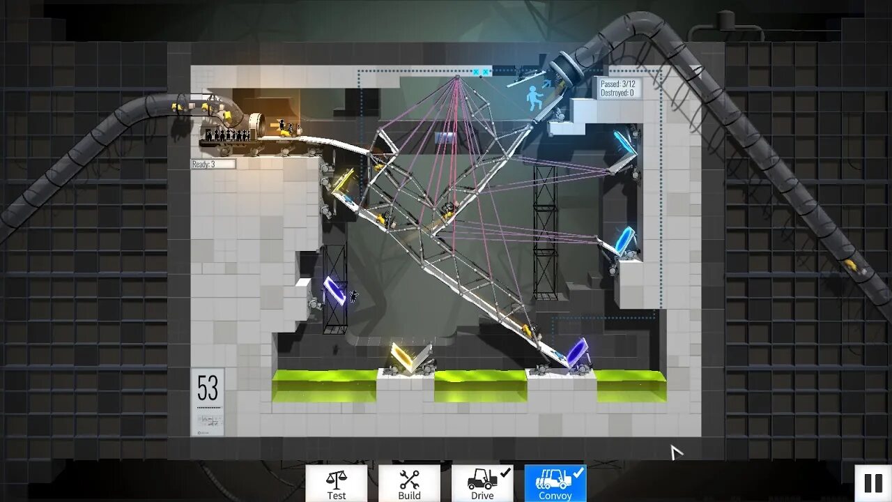 Уровень портала игры. Bridge Constructor Portal 20 уровень. Bridge Constructor Portal. BC портал 30 уровней. Портал бридж 43.