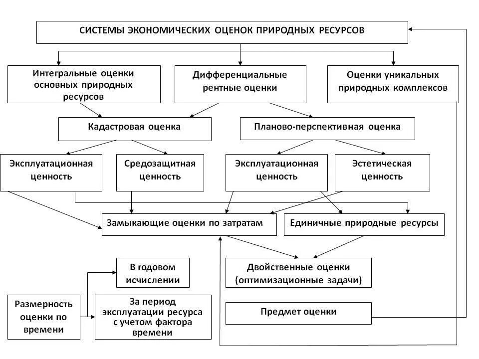 Методология экономической оценки. Основной критерий оценки природных ресурсов. Подходы к экономической оценке природных ресурсов. Виды экономической оценки природных ресурсов. Критерии экономической оценки природных ресурсов.