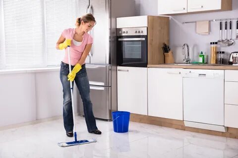 My sister is cleaning