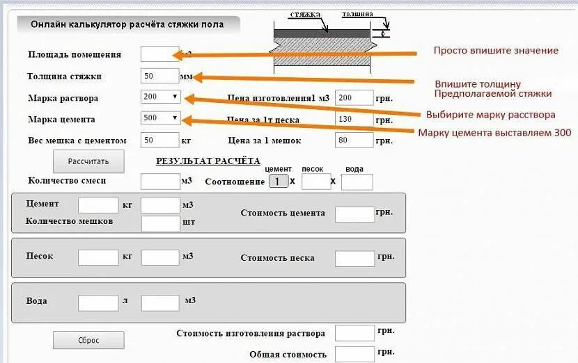 Рассчитать количество бетона калькулятор. Калькулятор цементной стяжки пола м150. Калькулятор стяжки пола пескобетон м150. Как посчитать куб стяжки пола. Калькулятор ЦПС для стяжки пола.