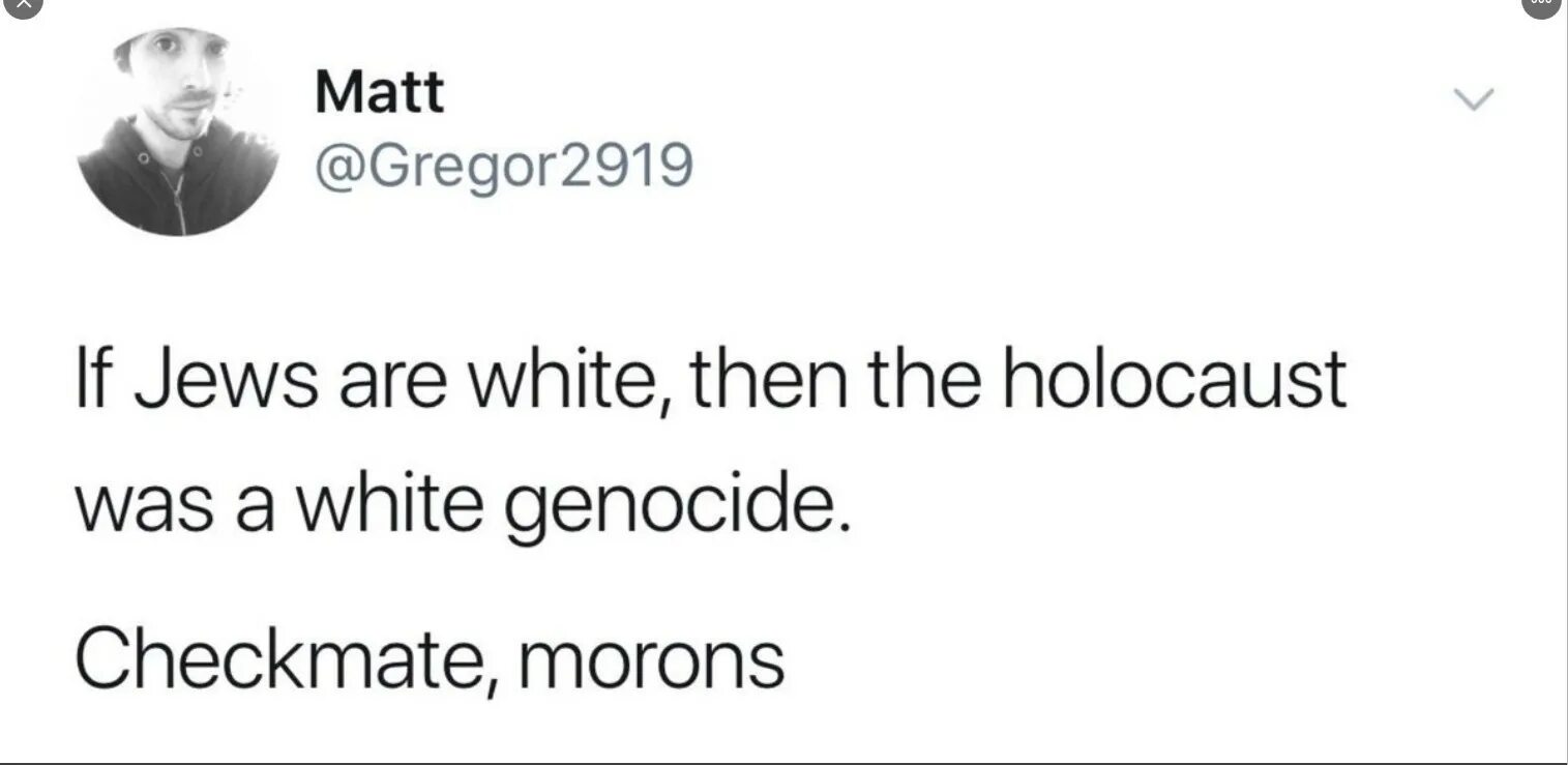 White then. White people be like jewish people.