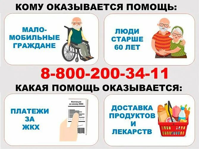 Пенсионеры получат продуктовый набор