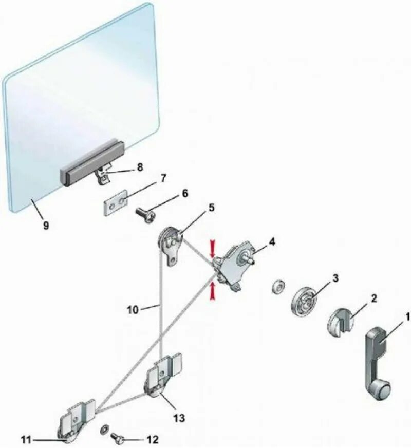 Тросик стеклоподъемника ваз 2107. Крепление стеклоподъемника ВАЗ 2107 трос. Схема стеклоподъемника ВАЗ 2106 передняя левая. Схема переднего стеклоподъёмника ВАЗ 2107. Схема стеклоподъёмника на ВАЗ 2107 левая передняя.