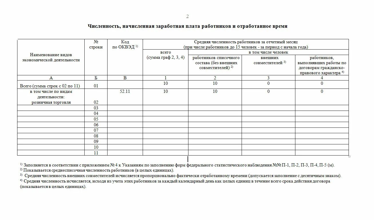 Заполнение формы 1 тр автотранспорт