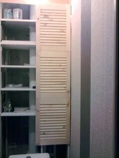 Жалюзийный шкаф в ванной