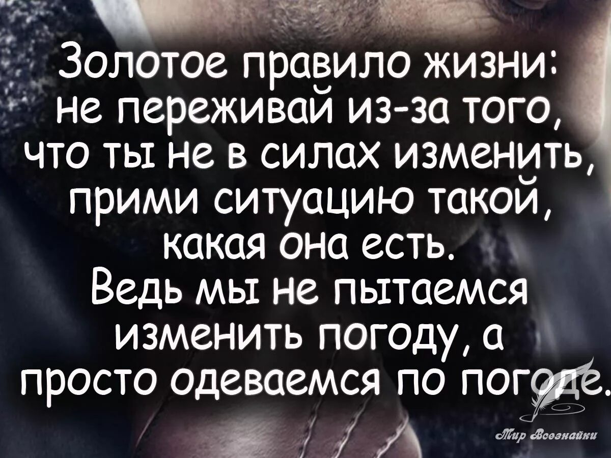 Цитаты про жизнь. Золотое правило жизни не переживай из-за того что не в силах изменить. Цитаты про жизненные ситуации. Золотое правило жизни. Почему жизнь бесполезна