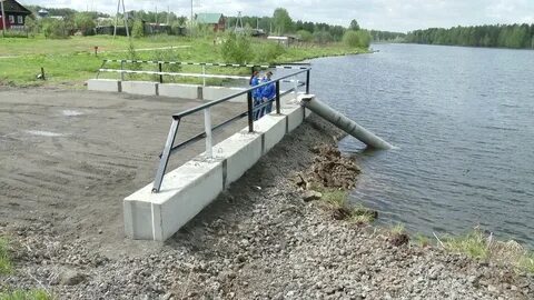 Забор под водой