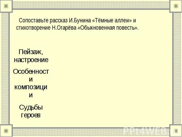 Обыкновенная повесть Бунин. Огарев темные аллеи стихотворение. Тёмные аллеи стихотворение Огарева. Темные аллеи стихотворение