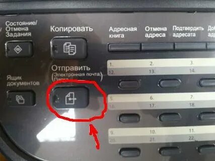 Кнопка сканировать