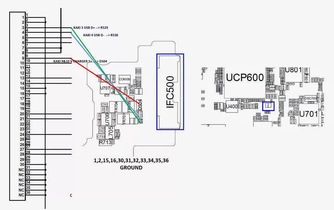 Схема кабеля Samsung C100 + распиновка