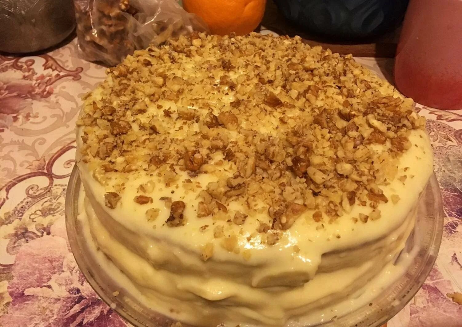 Шоколадно-банановый торт из пряников. Рецепт Recipe Chocolate banana cake, Banan
