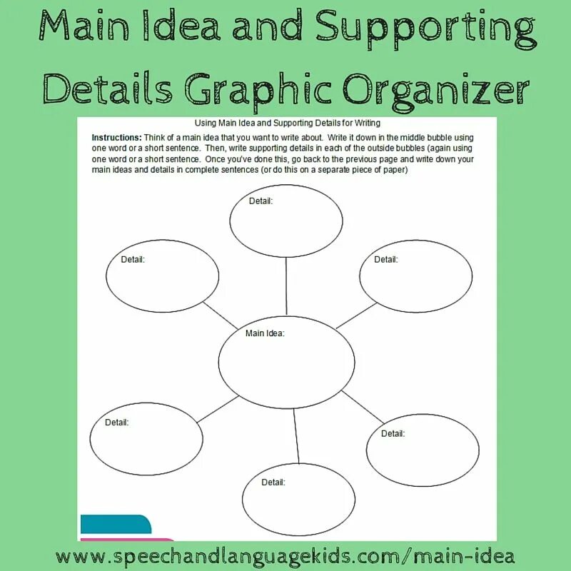 Once sentences. Supporting ideas. Main idea and supporting details. Identifying the main ideas. Supporting sentences.