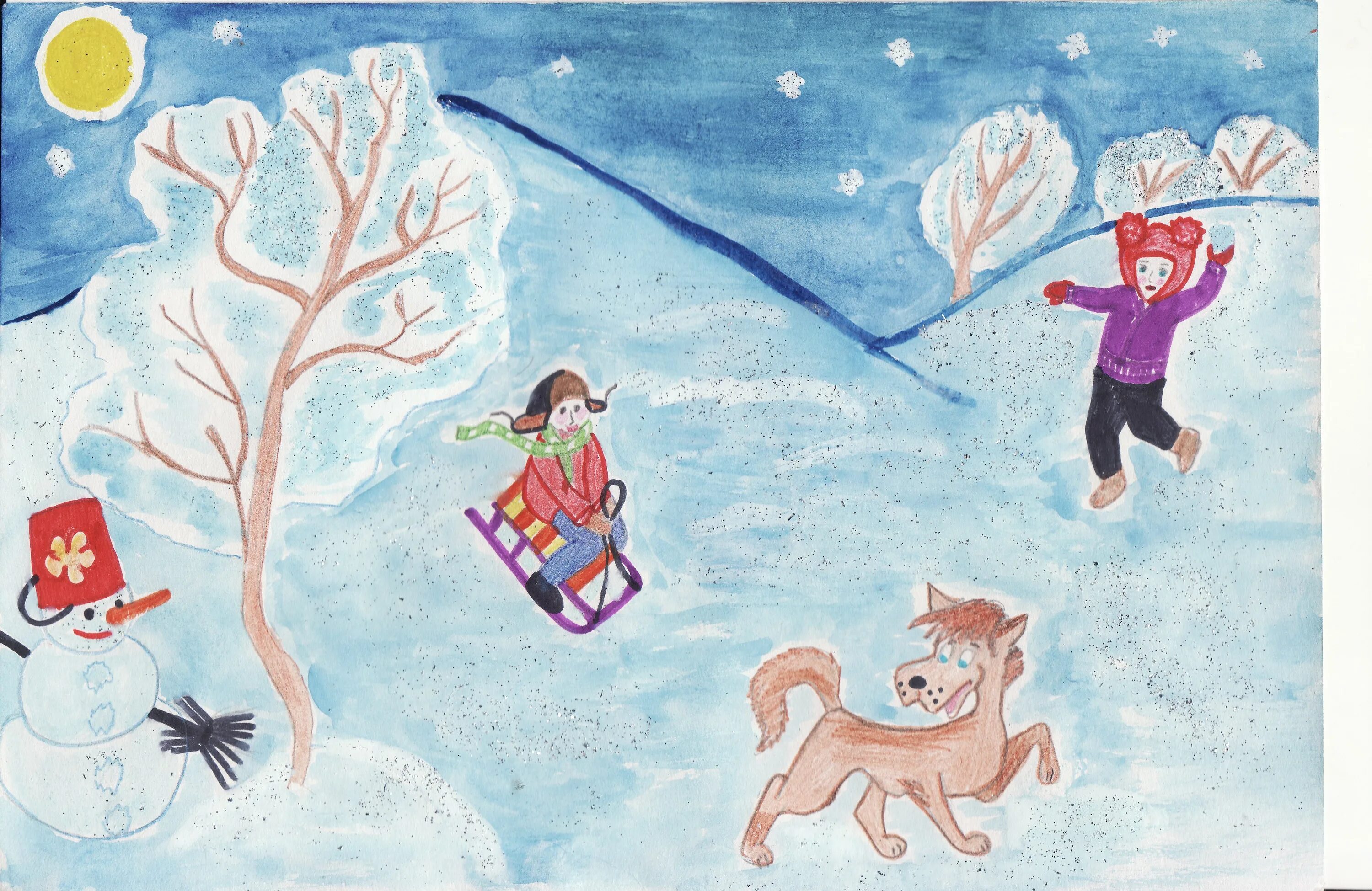 Развлечения 3 класс. Рисунок на тему зимние забавы. Детские рисунки на тему зима. Детские рисунки на тему зимние забавы. Рисунок на тему зимние игры.