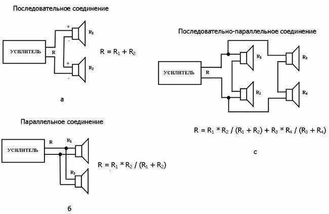 Как включить два динамика. Схема подключения двух динамиков 4ом. Схема подключения 3х динамиков. Схема подключения 4 динамиков параллельно. Как включить два динамика.