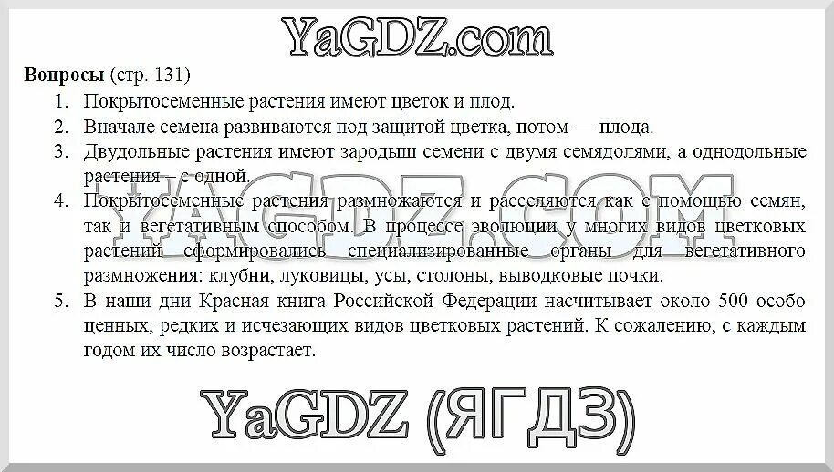 Биология 6 класс страница 124 вопросы. Биология 6 класс учебник Пономарева.