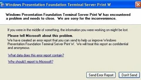 Has encountered a problem
