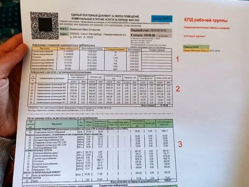 Счет жкх санкт петербург. Квитанция за коммунальные услуги. Квитанция за коммунальные услуги Санкт. Единая квитанция на оплату коммунальных услуг в СПБ. Единая квитанция ЖКХ.