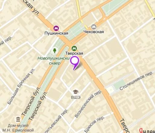 карта большой путинковский переулок. тверская ул 12 стр 2 со двора. м пушкинская чеховская. москва, м.