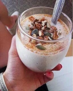 Кефир с орехами
