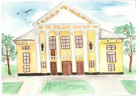 Нарисовать музей изобразительного искусства