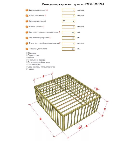 Посчитать количество материала. Каркасный дом 6х6 схема каркаса. Калькулятор расчета каркасного дома по СП 31-105-2002. Чертеж каркасного дома 6х6. Чертеж каркасного домика 6х12.