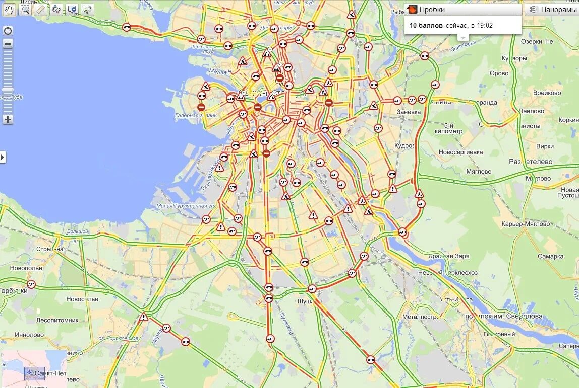 Пробки прогноз по часам. Карта пробок. Пробки 10 баллов СПБ. Карта СПБ пробки.
