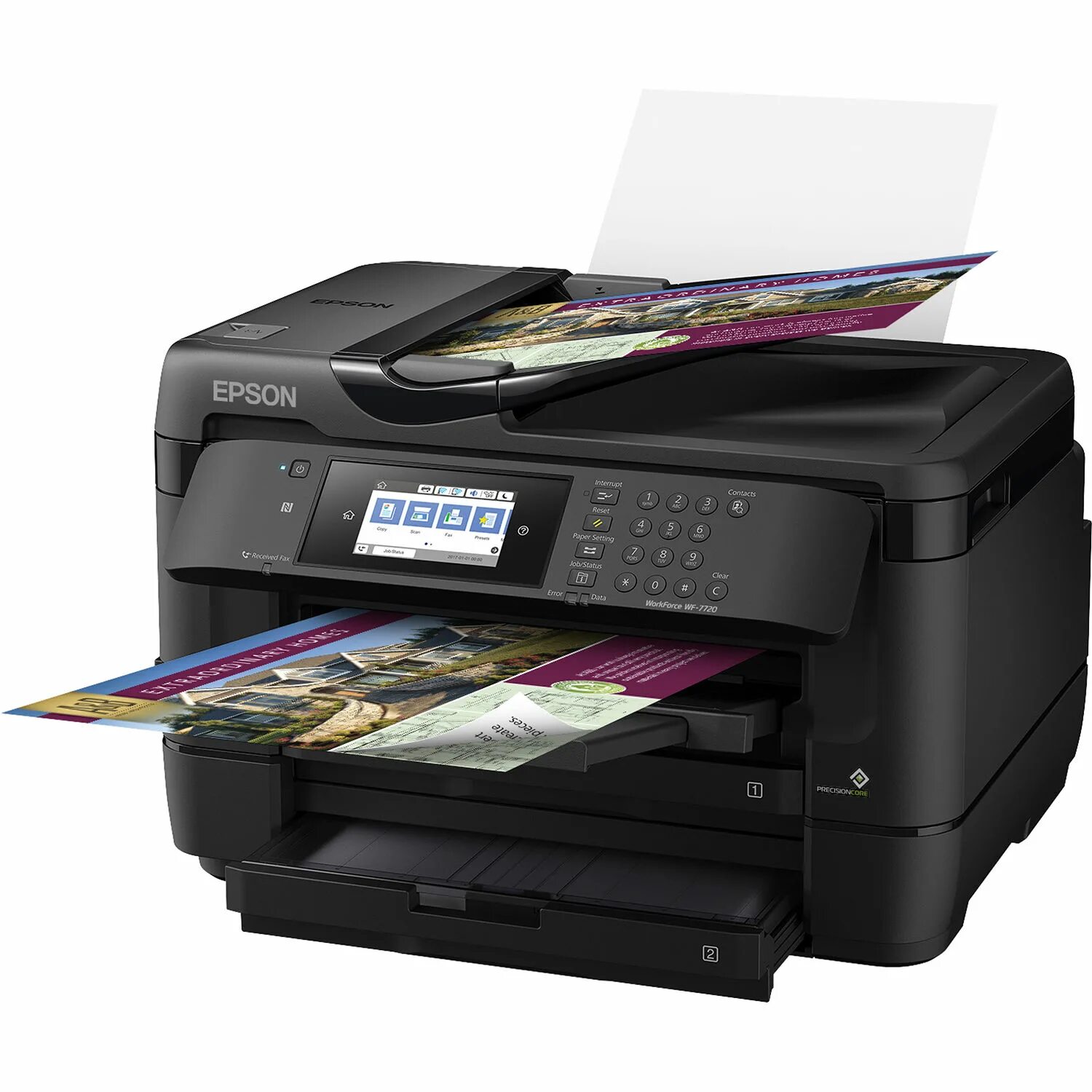 Принтеры а3 струйные цветные купить. МФУ Epson workforce WF-7720. Epson workforce WF-7720dtwf. Epson WF 7720. Принтер Epson WF-2760.