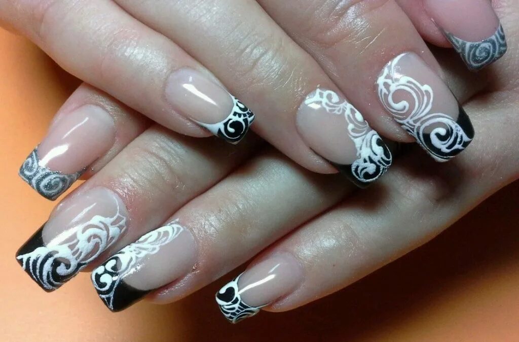 Beautiful french salon nails from Alexa Product used: Moyra acrylic powders, Moy