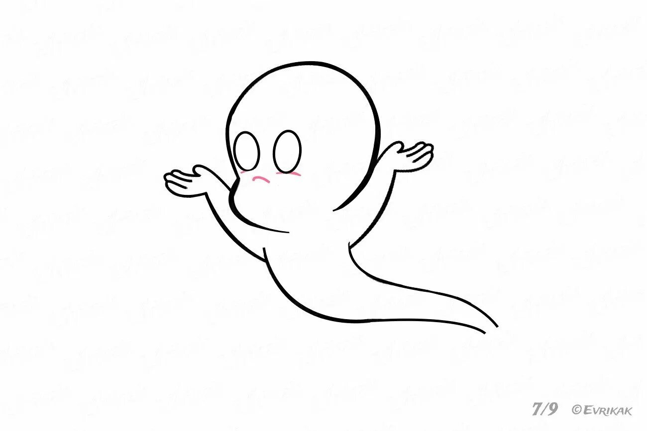 Нарисовать приведение (Множество фотографий) - drawpics.ru