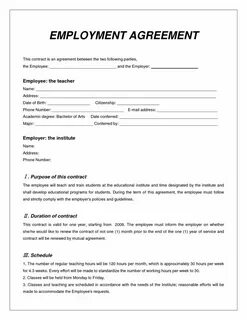 Job contracts