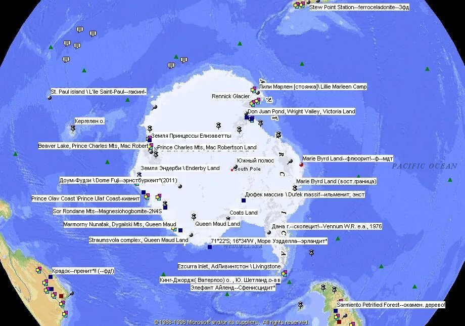 Сколько стран расположено на территории антарктиды. Антарктические станции на карте. Станции в Антарктиде на карте. Российские станции в Антарктиде на карте. Базы в Антарктиде на карте.